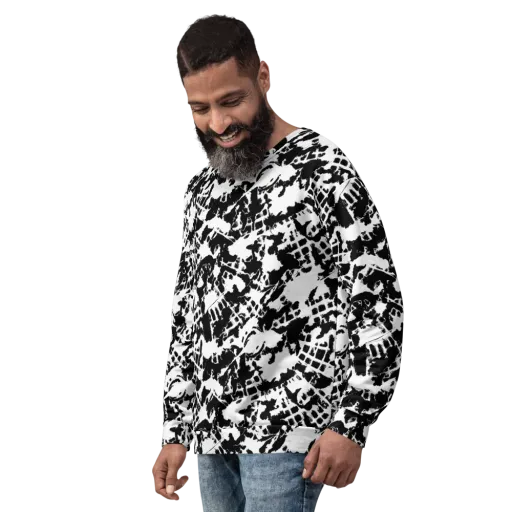 Noir Shatter on a Sweatshirt