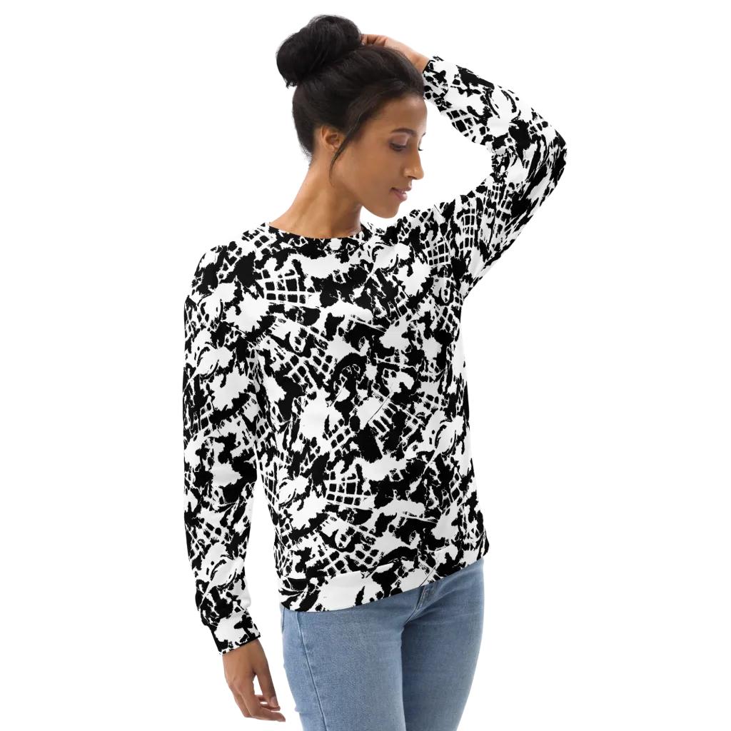 Noir Shatter on Sweatshirt — Right Front