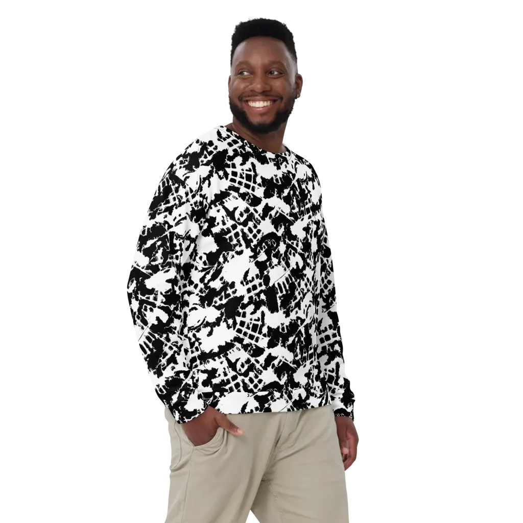 Noir Shatter on Sweatshirt — Front