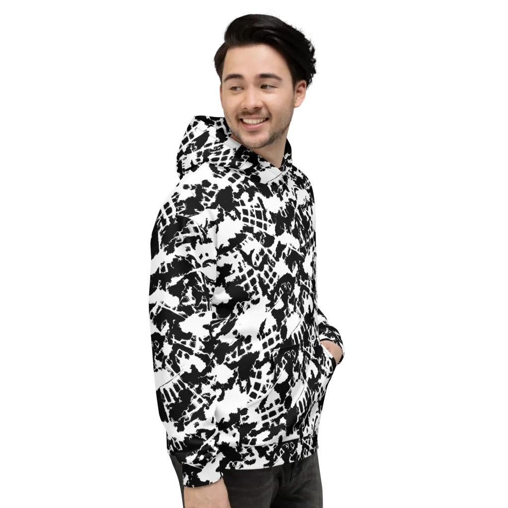Noir Shatter on Hoodie — Right
