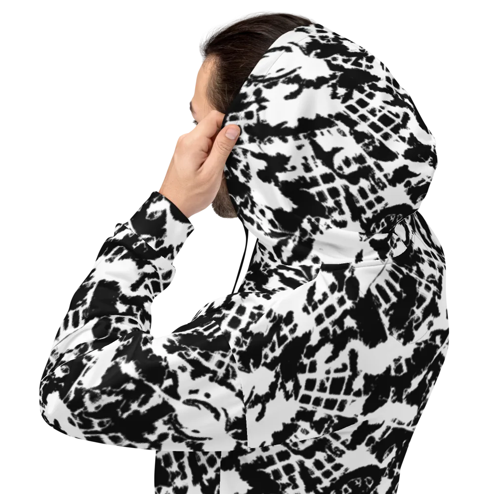 Noir Shatter on Hoodie — Back
