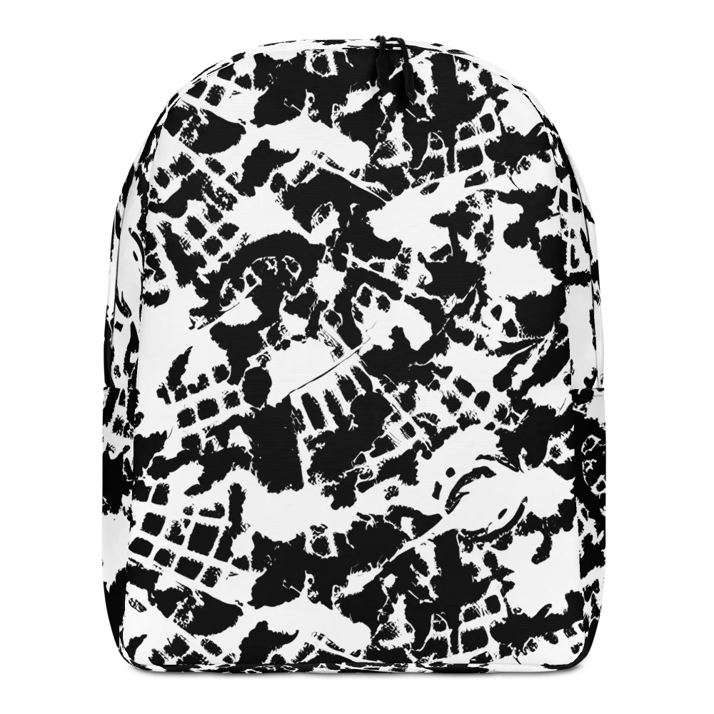 Noir Shatter on Minimalist Backpack — Front