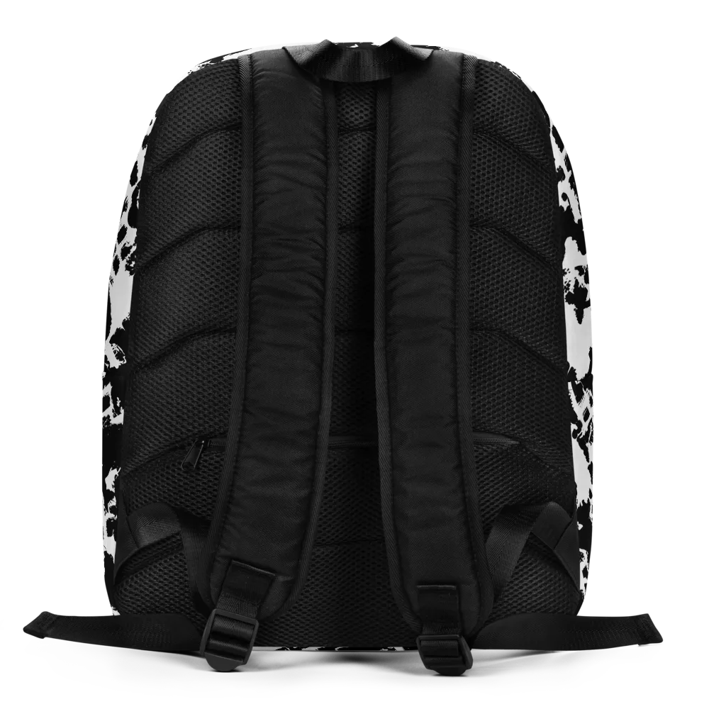 Noir Shatter on Minimalist Backpack — Back