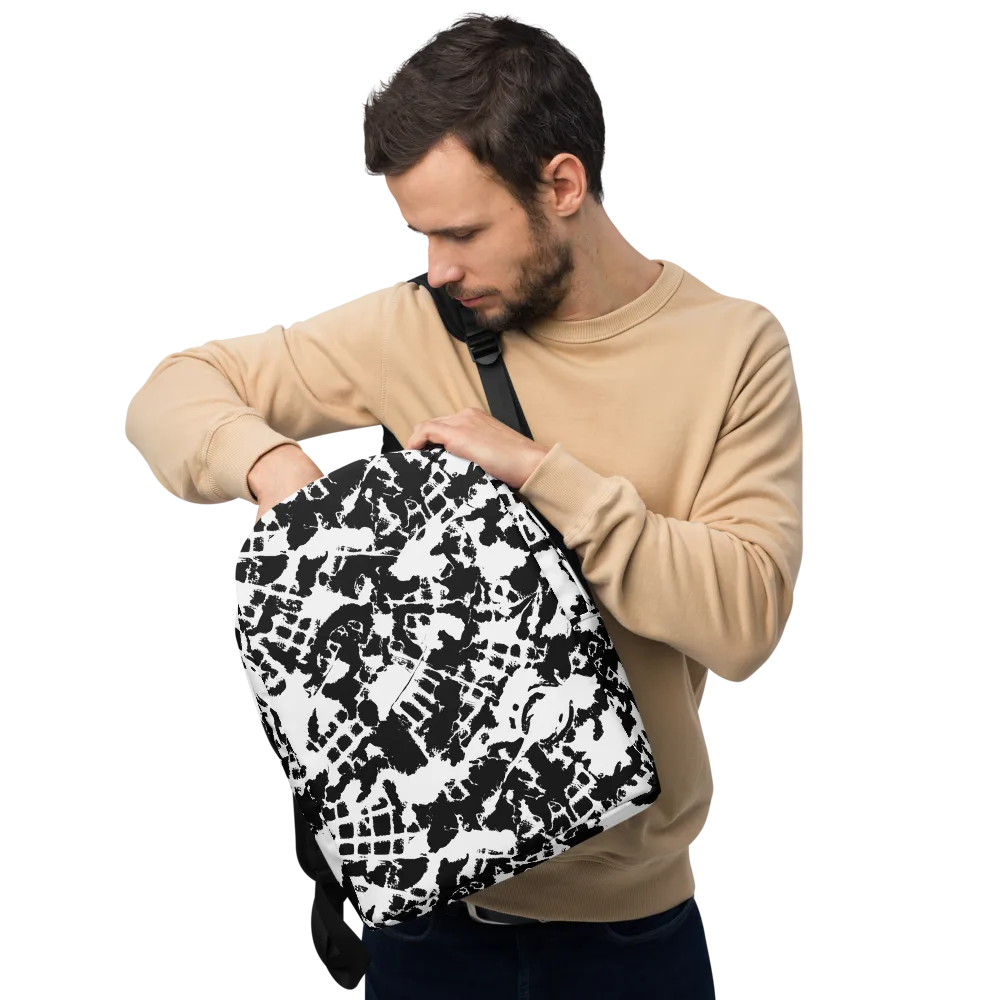 Noir Shatter on Minimalist Backpack — Front