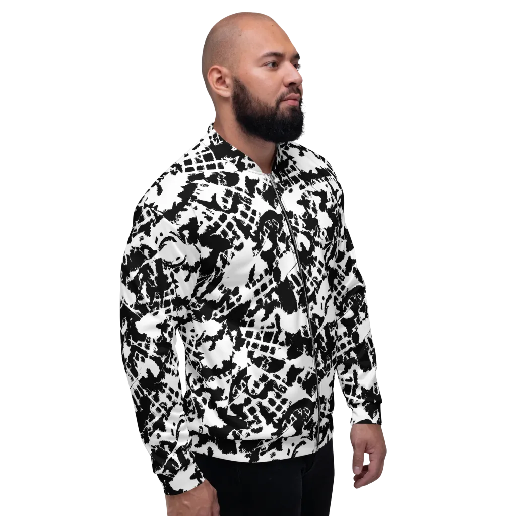 Noir Shatter on Bomber Jacket — Right