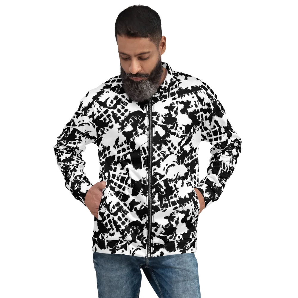 Noir Shatter on Bomber Jacket — Front