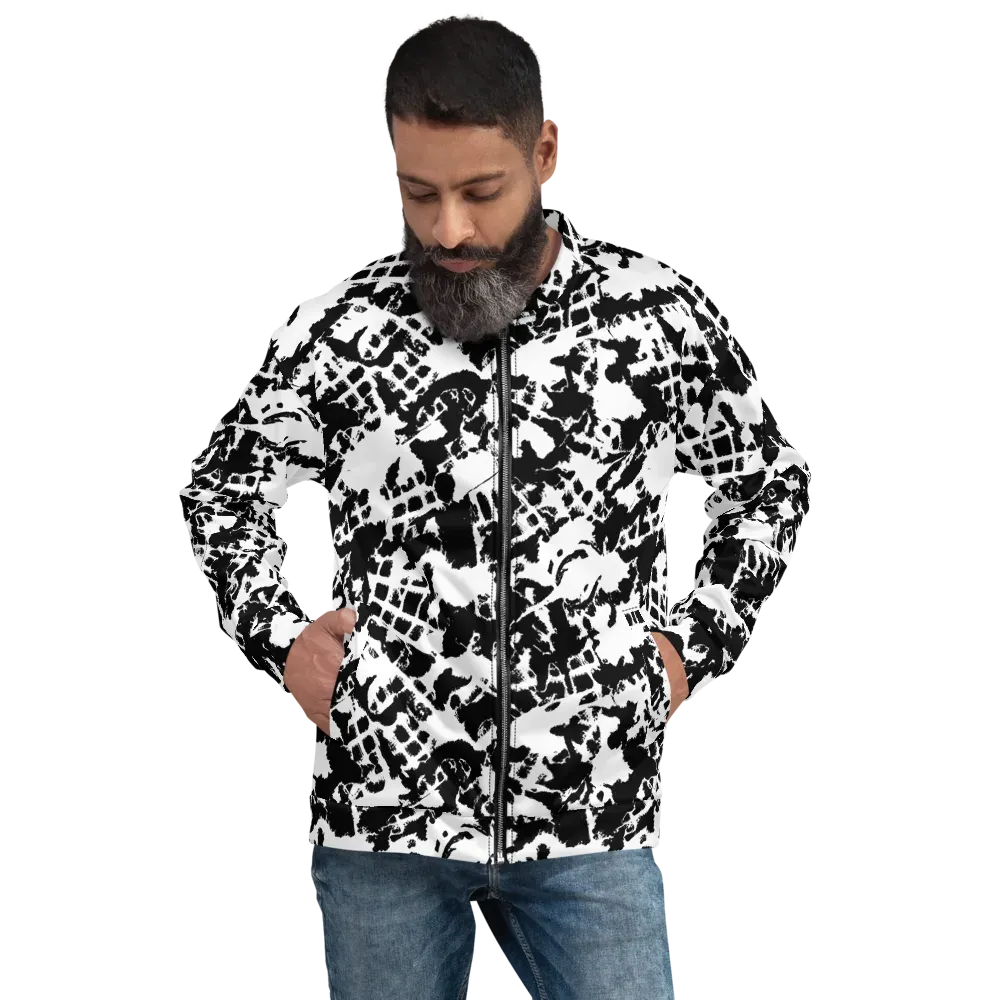 Noir Shatter on Bomber Jacket — Front