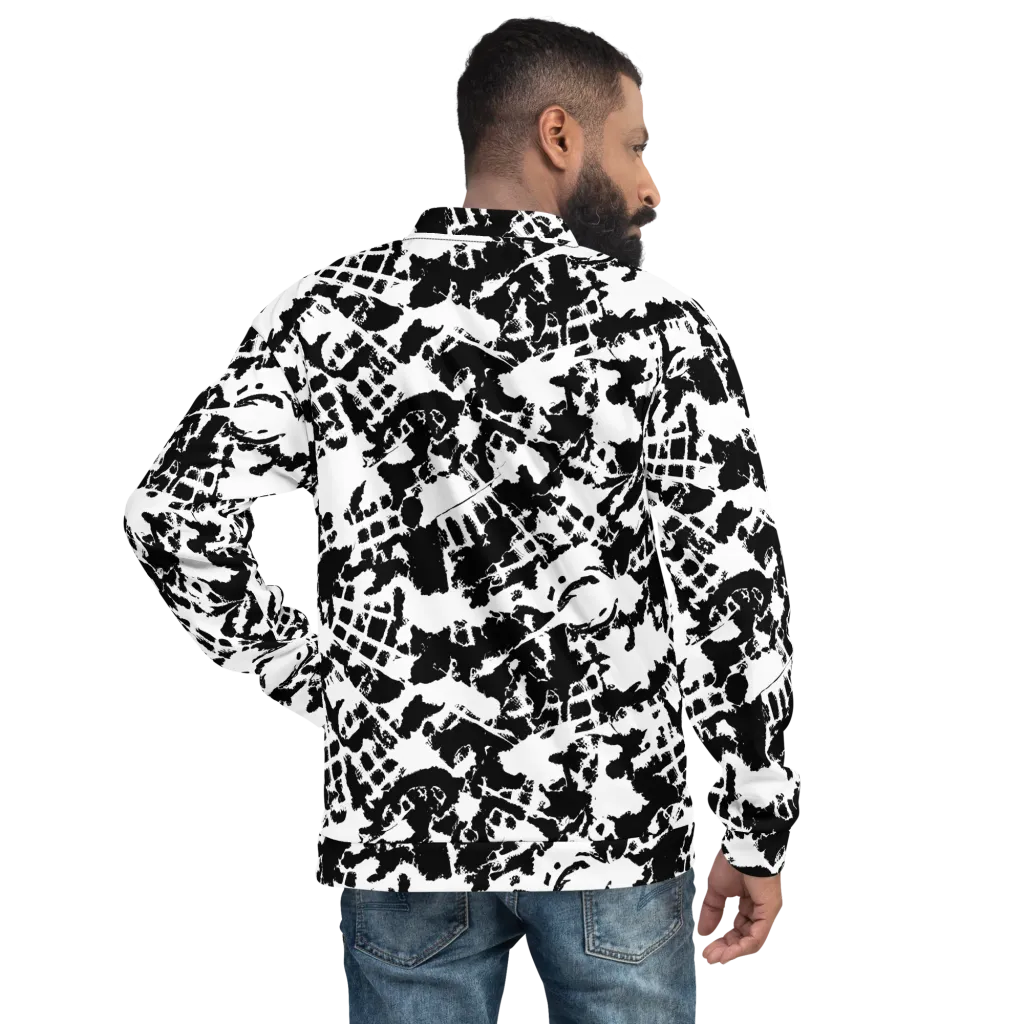 Noir Shatter on Bomber Jacket — Back