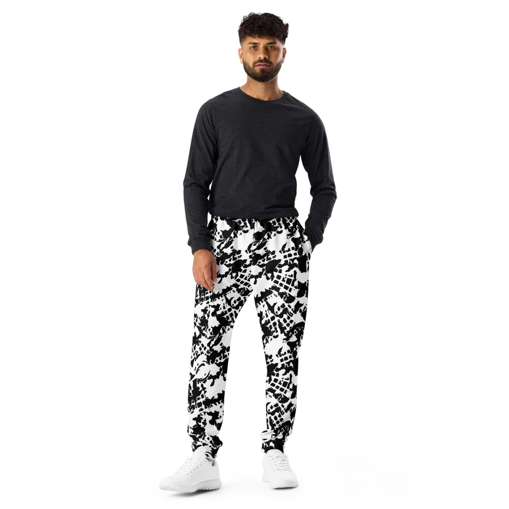 Noir Shatter on Men's Joggers — Front