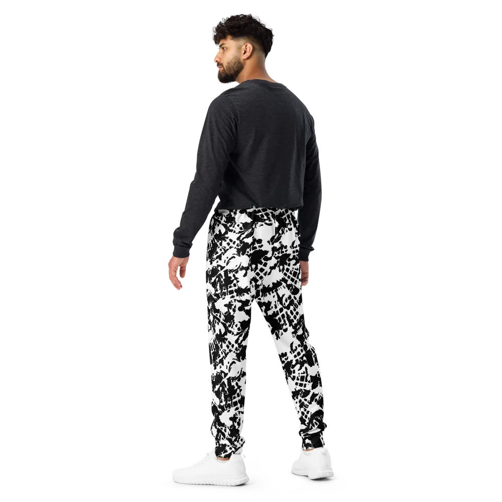 Noir Shatter on Men's Joggers — Back