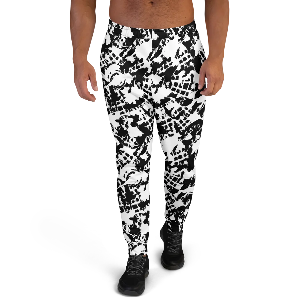 Noir Shatter on Men's Joggers — Front