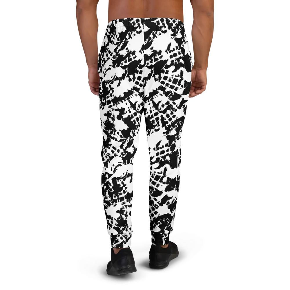 Noir Shatter on Men's Joggers — Back