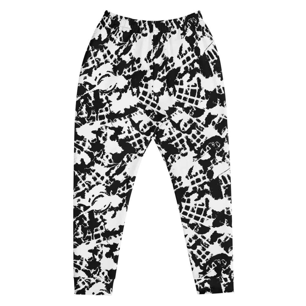 Noir Shatter on Men's Joggers — Front