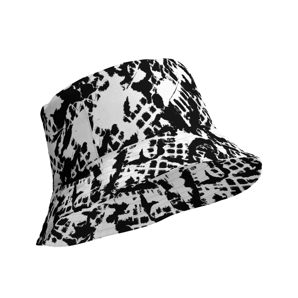 Noir Shatter on Reversible Bucket Hat — Product details Outside
