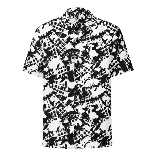 Noir Shatter on a Button Shirt