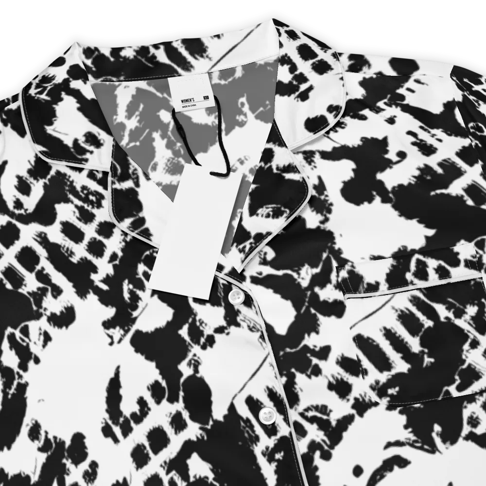 Noir Shatter on Women's Short Sleeve Pajama Top — Product details