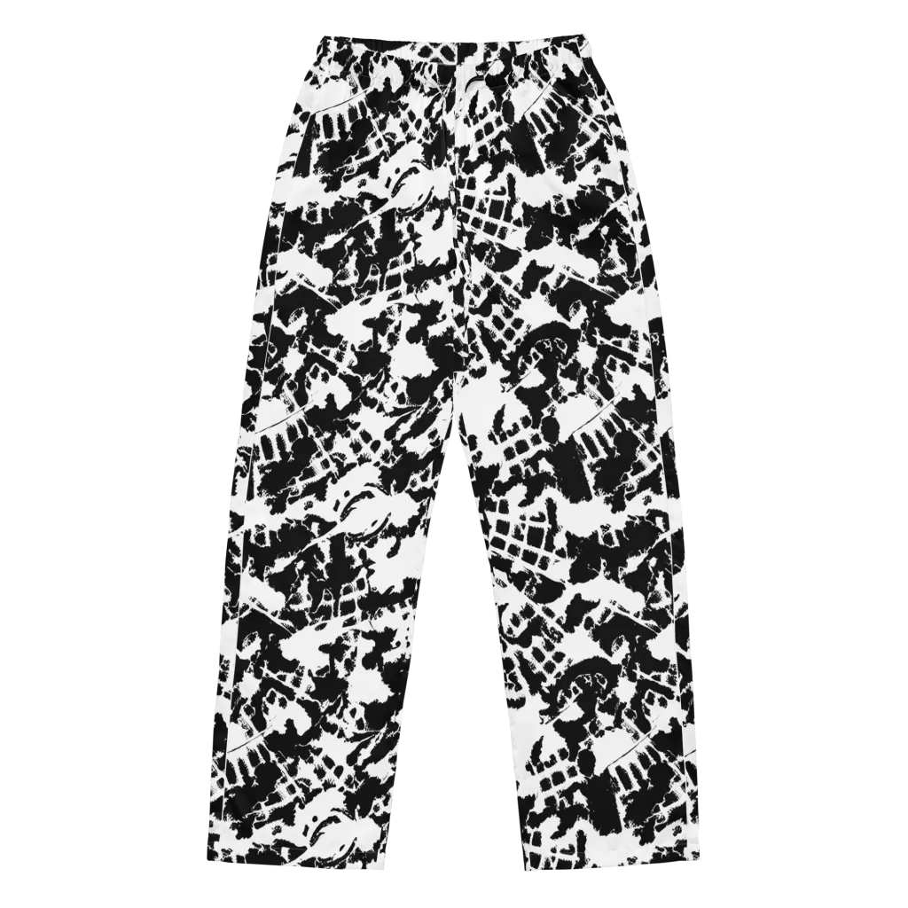 Noir Shatter on Women's Pajama Pants — Front