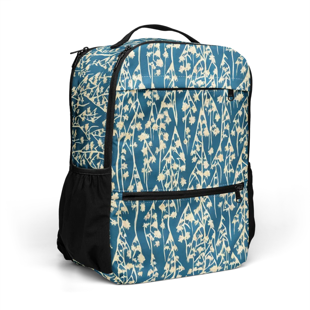Teal Meadow on Utility Backpack — Right Front