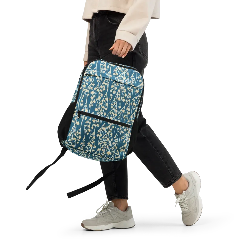 Teal Meadow on Utility Backpack — Front
