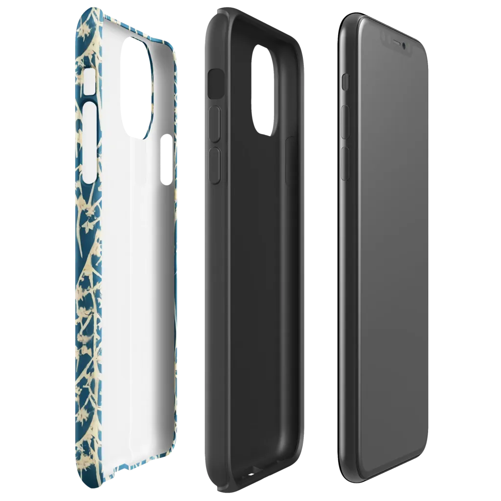 Teal Meadow on Tough Case for iPhone® — Right