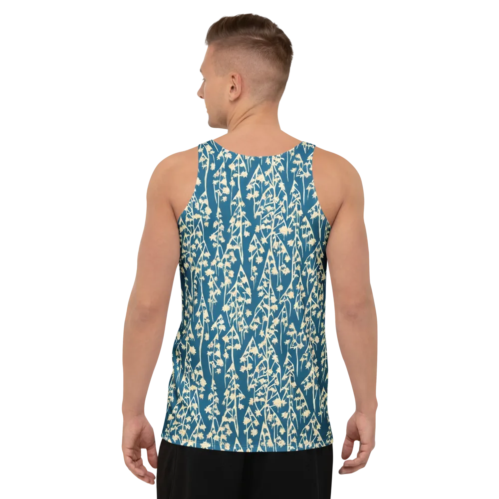 Teal Meadow on Men's Tank Top — Back