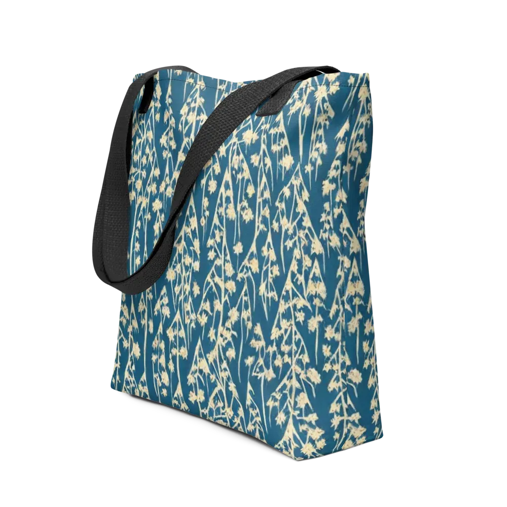 Teal Meadow on Tote Bag — Front