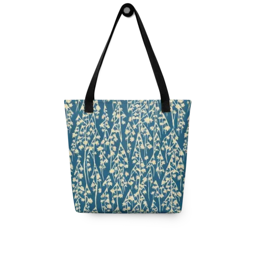Teal Meadow on a Tote Bag
