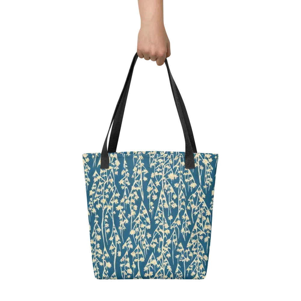 Teal Meadow on Tote Bag — Front