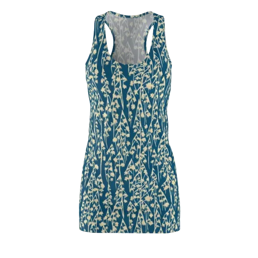Teal Meadow on a Racerback Dress