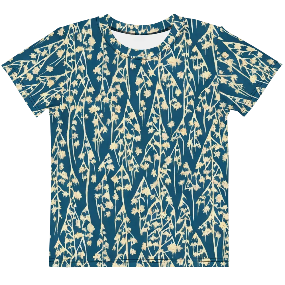 Teal Meadow on Kids Crew Neck T-Shirt — Front