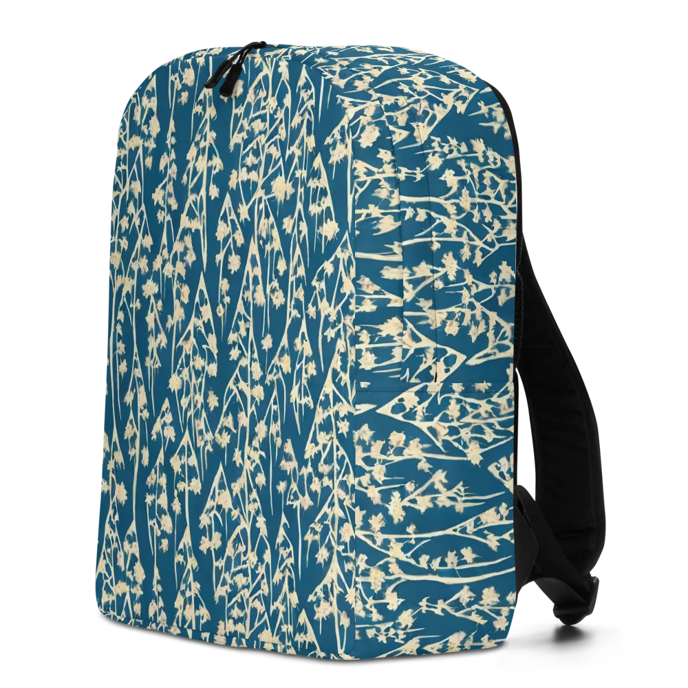 Teal Meadow on Minimalist Backpack — Left