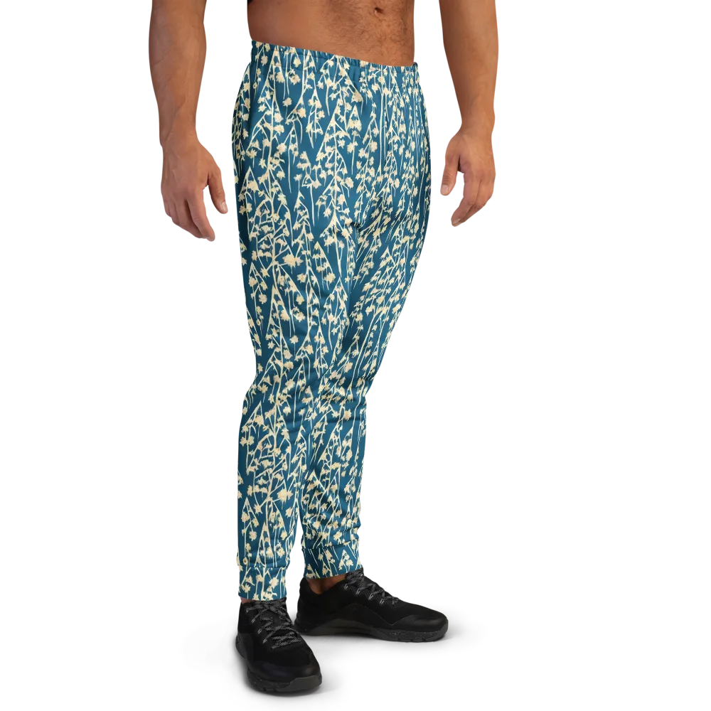 Teal Meadow on Men's Joggers — Right