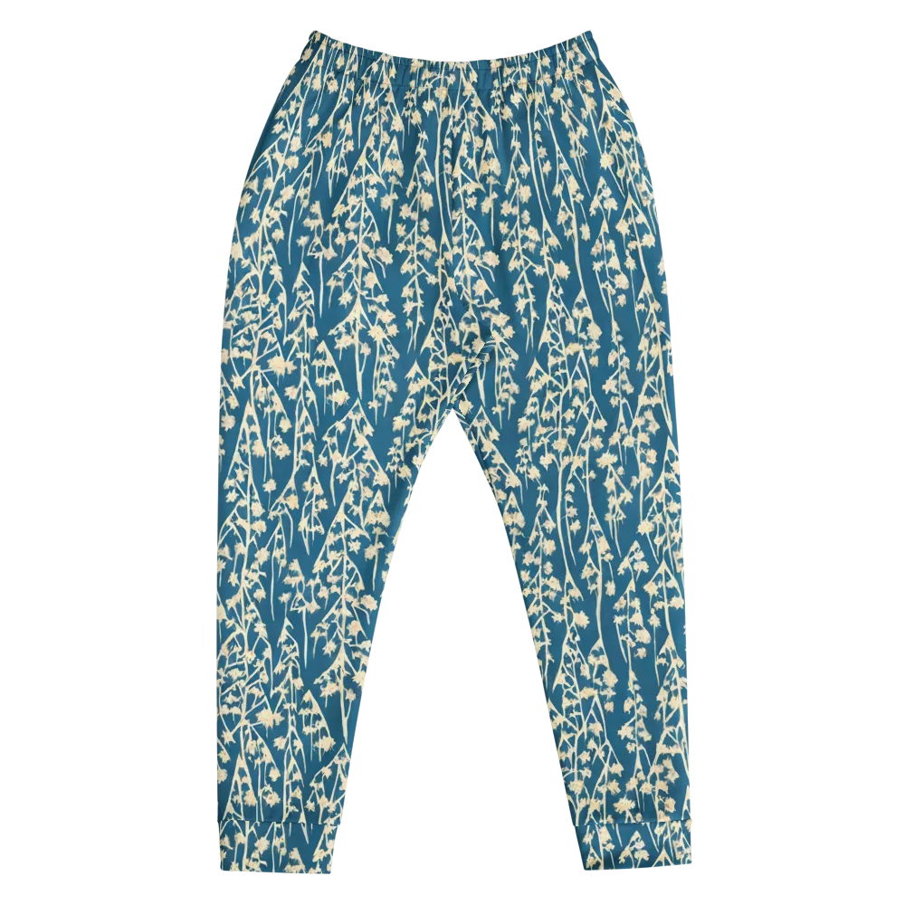 Teal Meadow on Men's Joggers — Front