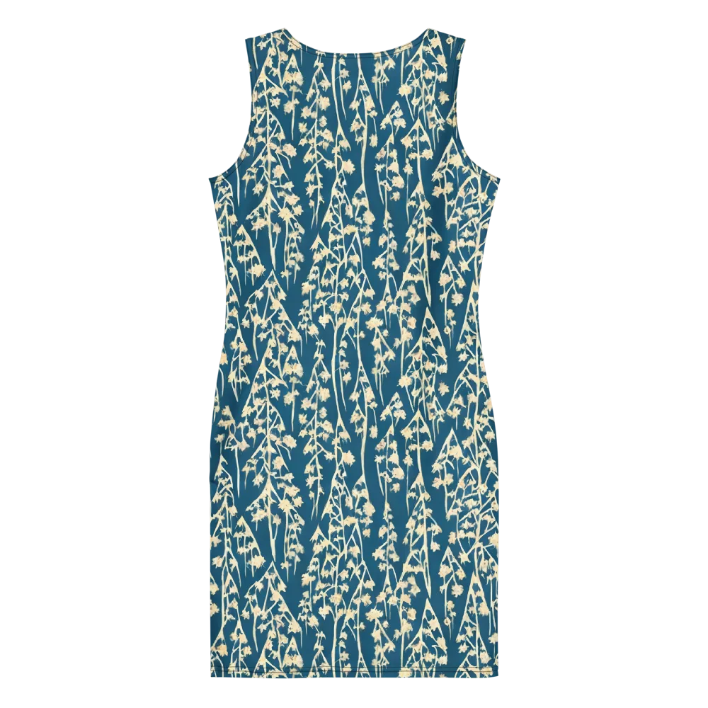 Teal Meadow on Bodycon Dress — Back