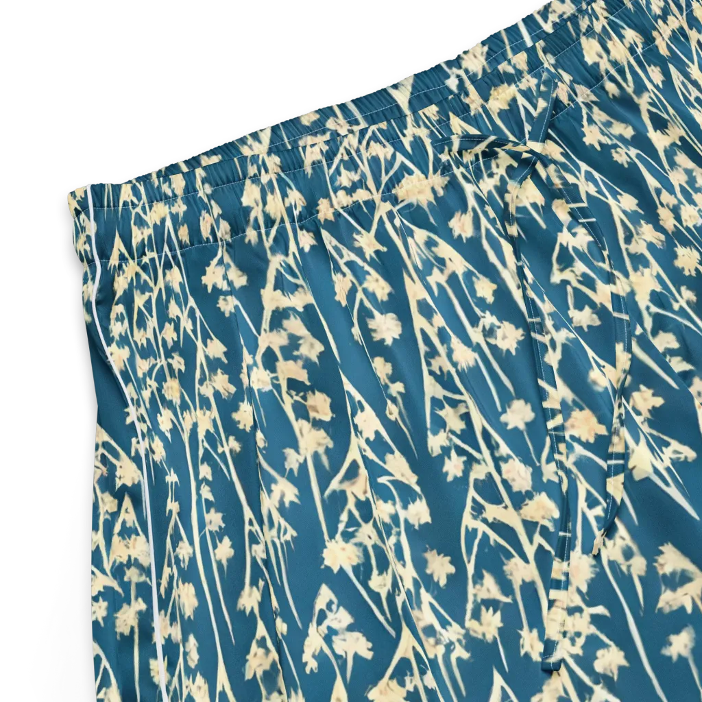 Teal Meadow on Women's Pajama Shorts — Product details