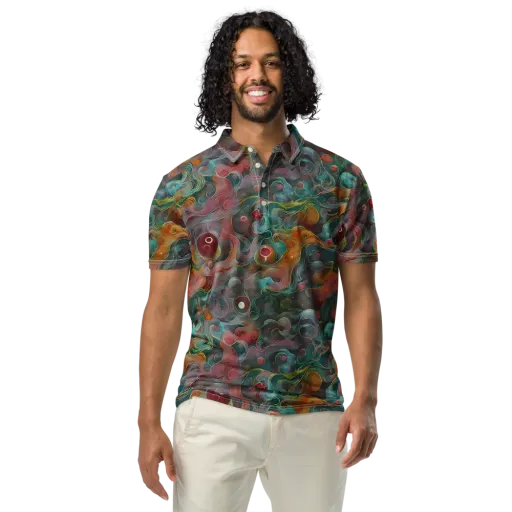 Molten Tidalwave on a Men's Slim Fit Polo Shirt