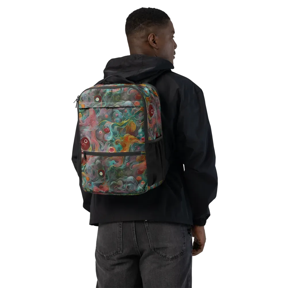 Molten Tidalwave on Utility Backpack — Back