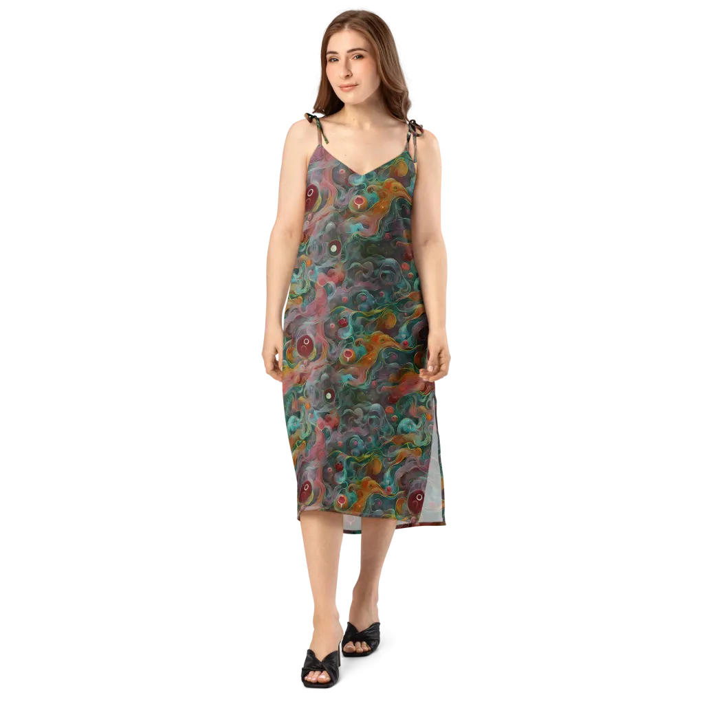 Molten Tidalwave on Slip Dress — Front