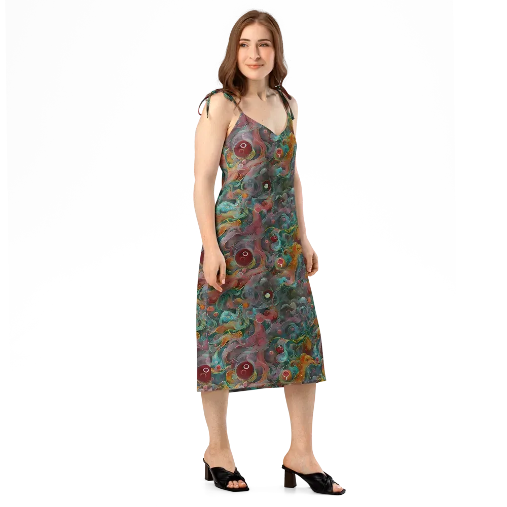 Molten Tidalwave on Slip Dress — Right Front