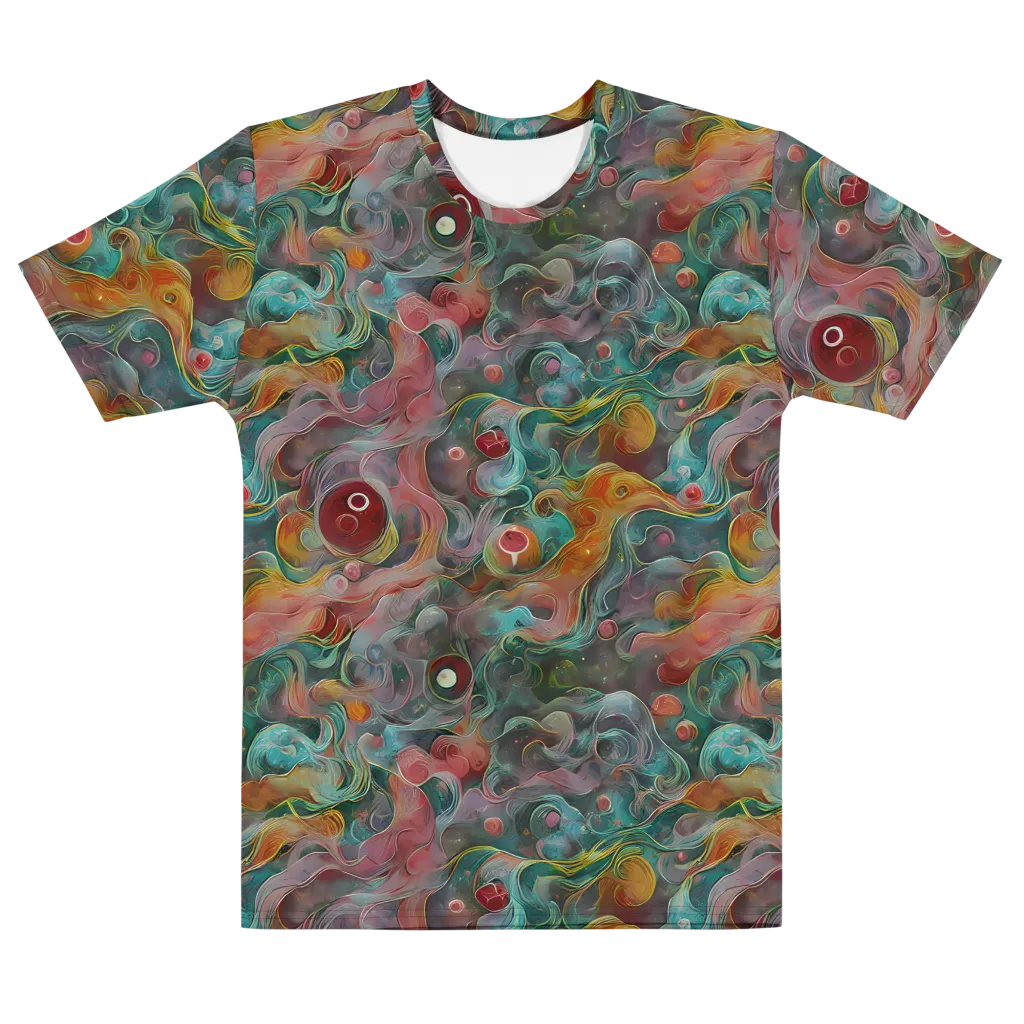 Molten Tidalwave on Men's Cotton Crew Neck T-Shirt — Front