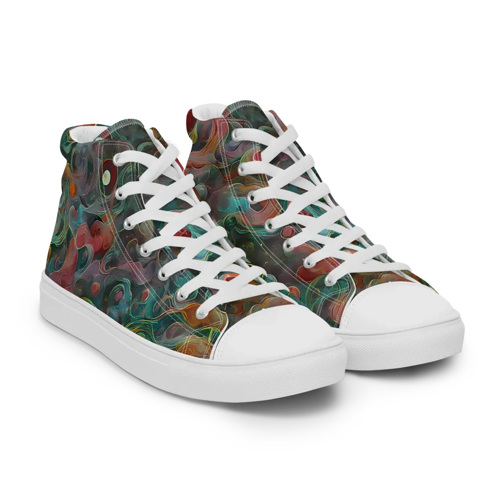 Molten Tidalwave on Men's High Top Canvas Shoes — Right Front