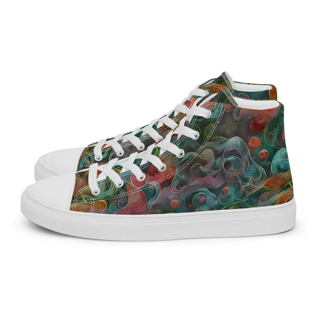 Molten Tidalwave on Men's High Top Canvas Shoes — Left