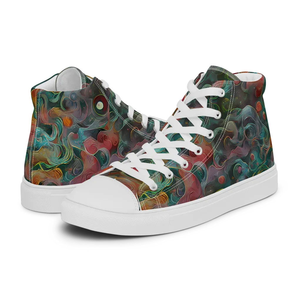 Molten Tidalwave on Men's High Top Canvas Shoes — Left
