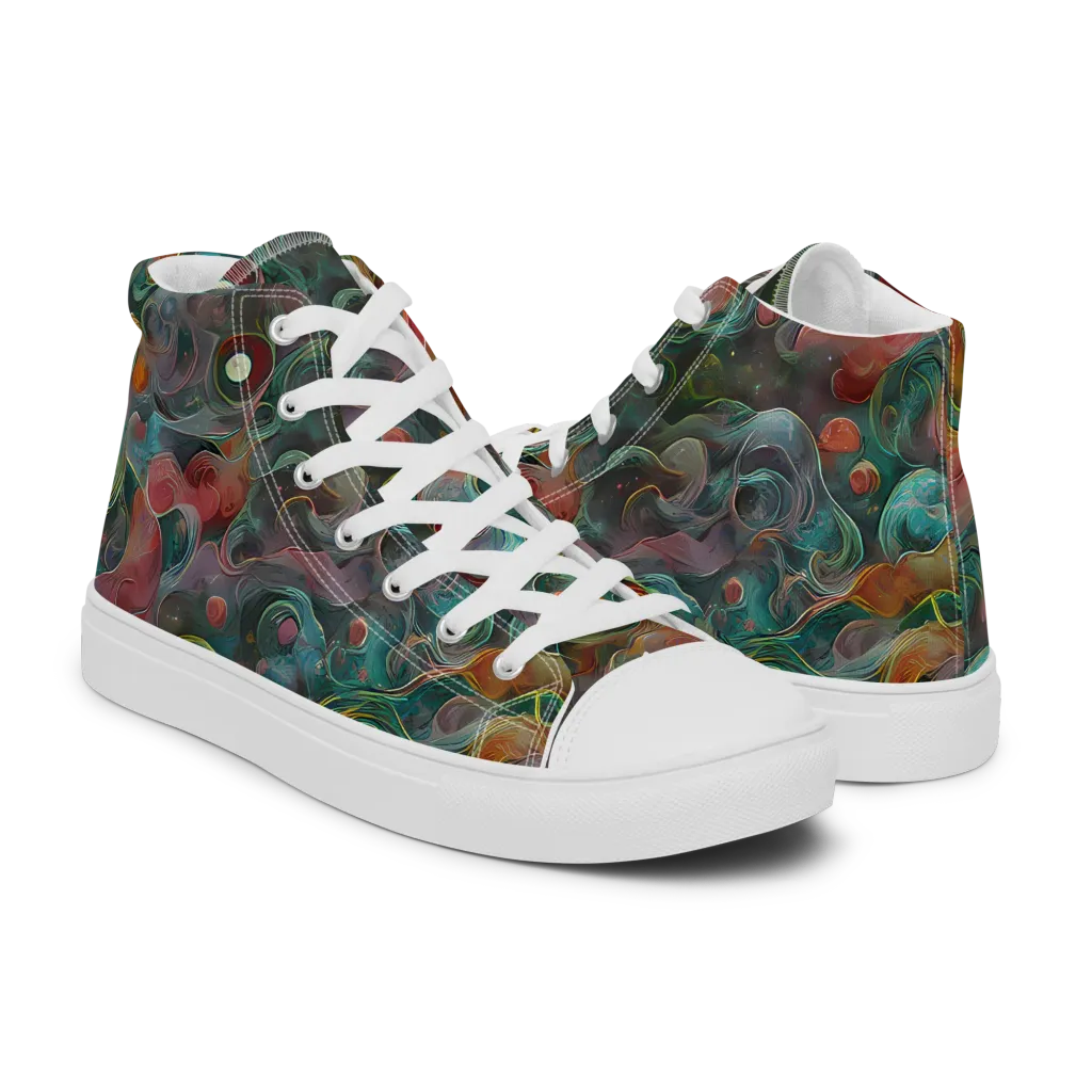 Molten Tidalwave on Men's High Top Canvas Shoes — Right