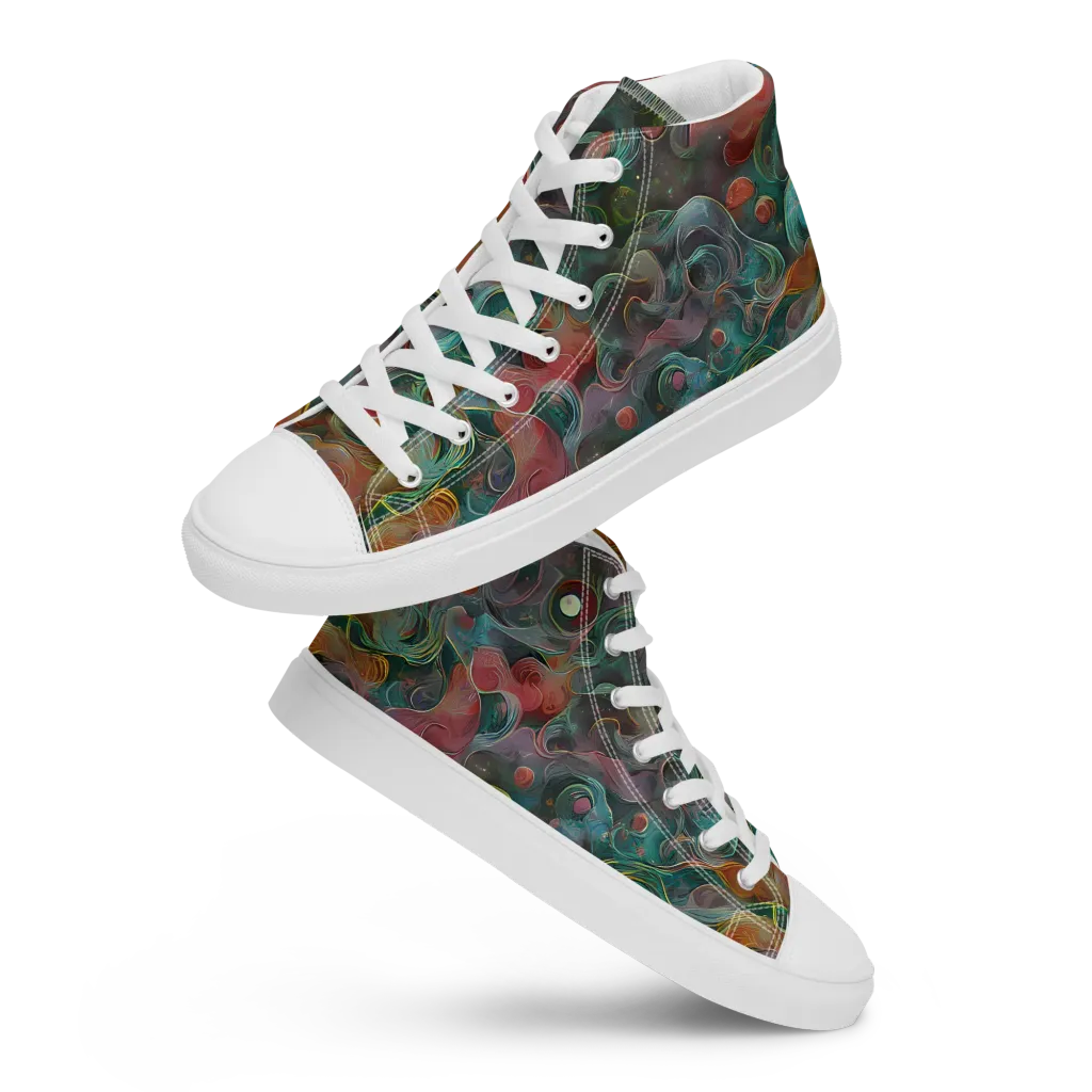 Molten Tidalwave on Men's High Top Canvas Shoes — Front