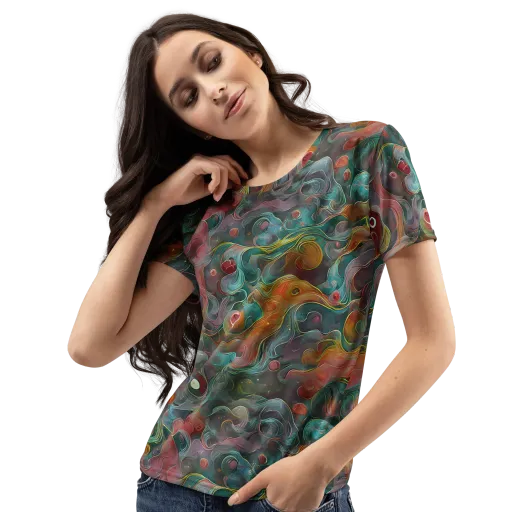 Molten Tidalwave on a Women's Crew Neck T-Shirt