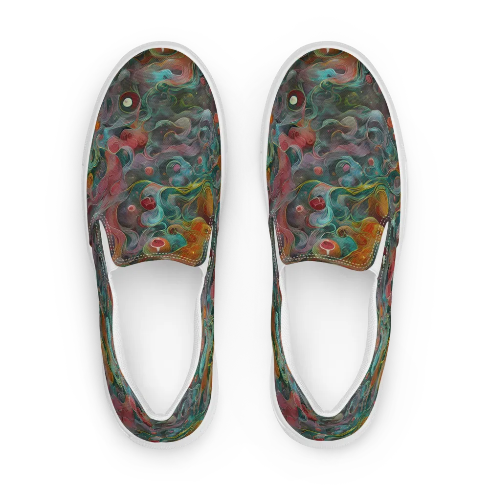 Molten Tidalwave on Men's Slip-On Canvas Shoes — Front