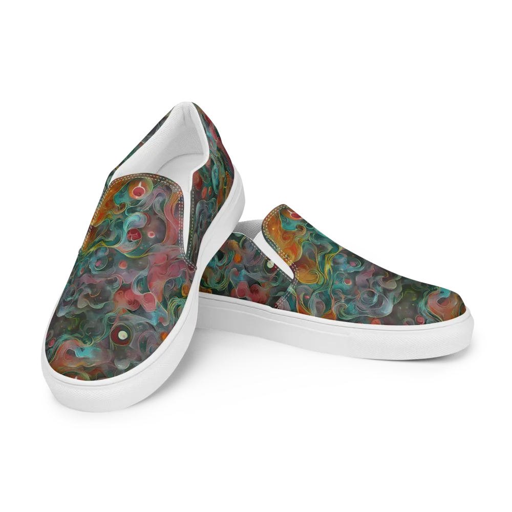 Molten Tidalwave on Men's Slip-On Canvas Shoes — Left Front