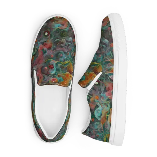 Molten Tidalwave on a Men's Slip-On Canvas Shoes