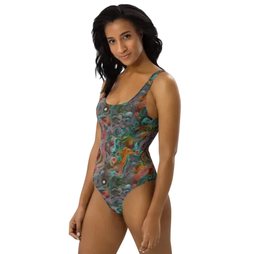 Molten Tidalwave on a One-Piece Swimsuit